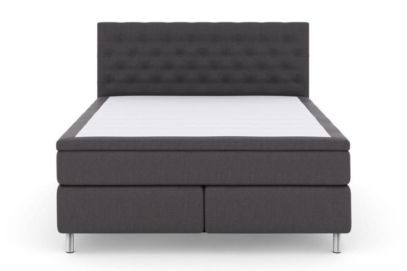 Select No 4 Kontinentalsäng 180x200 Fast - Mörkgrå/Metall - Products - Möbler - Säng - Kontinentalsäng