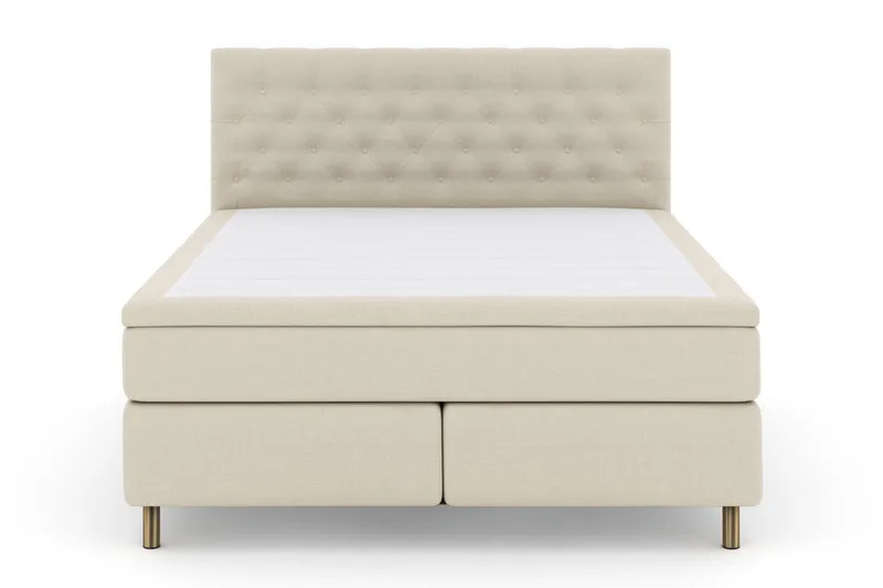 Select No 4 Kontinentalsäng 180x200 Fast/Medium, Beige/Koppar