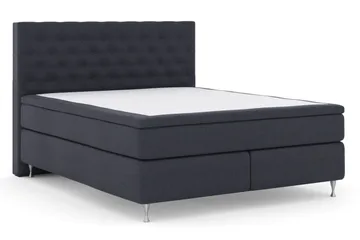 Select No 4 Kontinentalsäng 180x200 Fast/Medium - Blå/Silver - Products - Möbler - Säng - Kontinentalsäng