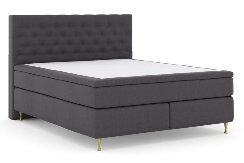 Select No 4 Kontinentalsäng 180x200 Medium - Mörkgrå/Guld - Products - Möbler - Säng - Kontinentalsäng