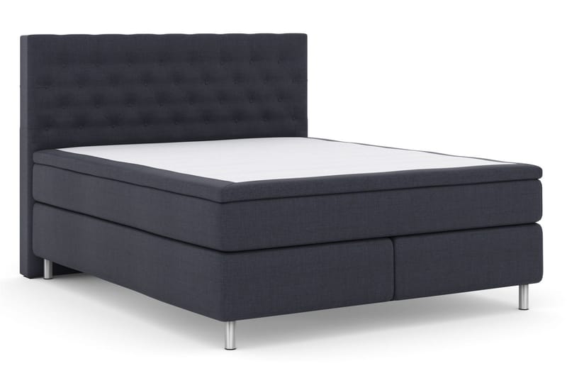 Select No 4 Kontinentalsäng 210x210 Fast - Blå/Metall - Products - Möbler - Säng - Kontinentalsäng