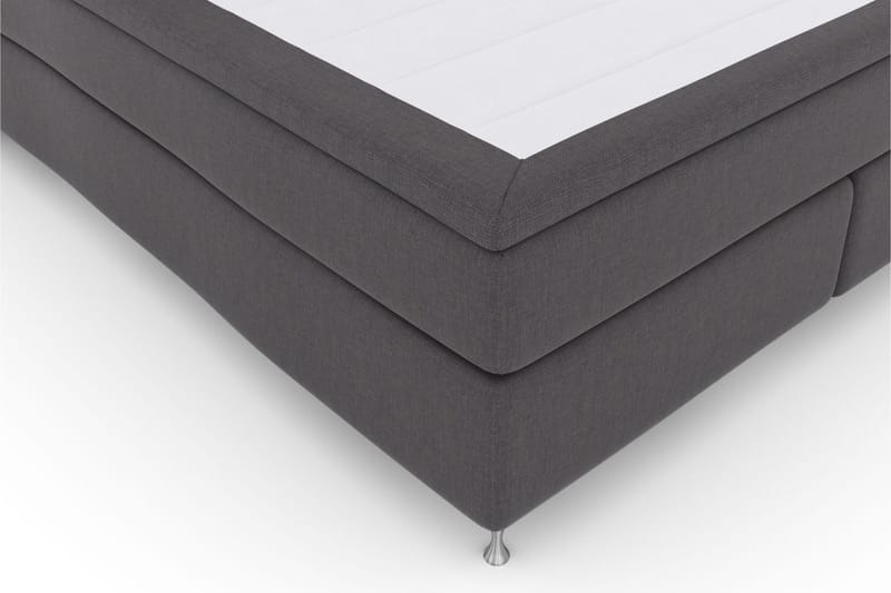 Select No 4 Kontinentalsäng 210x210 Medium - Mörkgrå/Silver - Products - Möbler - Säng - Kontinentalsäng
