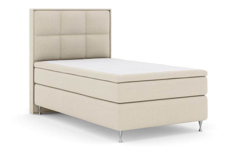 Select No 5 Komplett Sängpaket 120x200 Fast Latex - Beige/Silver - Products - Möbler - Säng - Enkelsäng