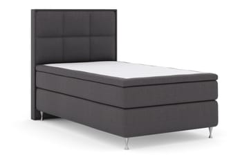 Select No 5 Komplett Sängpaket 120x200 Fast Latex - Mörkgrå/Silver - Products - Möbler - Säng - Enkelsäng