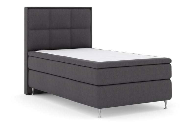 Select No 5 Komplett Sängpaket 120x200 Fast Latex - Mörkgrå/Silver - Products - Möbler - Säng - Enkelsäng
