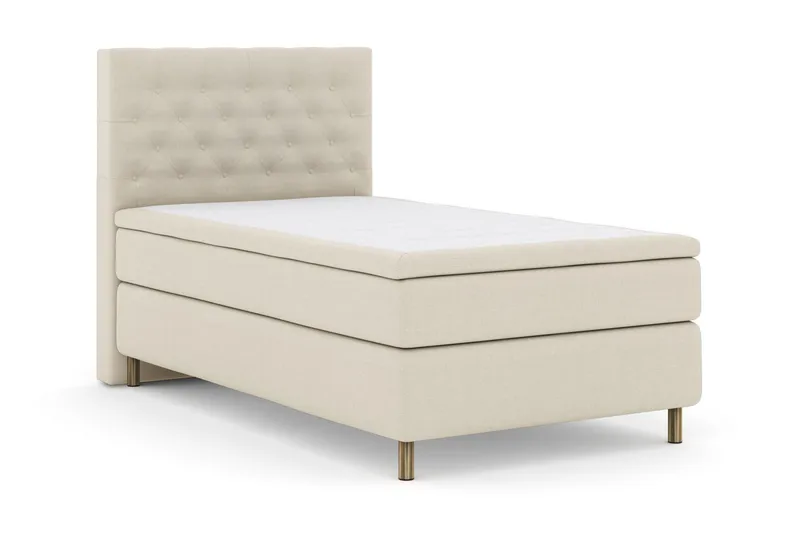 Select No 5 Komplett Sängpaket 120x200 Medium Watergel - Beige/Koppar - Products - Möbler - Säng - Enkelsäng