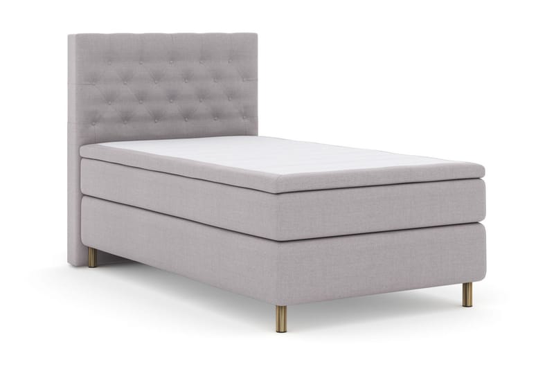 Select No 5 Komplett Sängpaket 120x200 Medium Watergel - Ljusgrå/Koppar - Products - Möbler - Säng - Enkelsäng