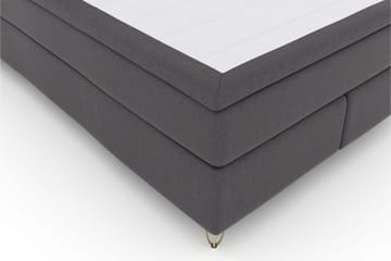 Select No 5 Komplett Sängpaket 140x200 Fast Latex - Mörkgrå/Metall V-form - Products - Möbler - Säng - Kontinentalsäng