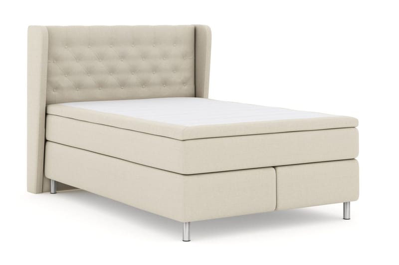 Select No 5 Komplett Sängpaket 140x200 Fast Watergel - Beige/Metall - Products - Möbler - Säng - Kontinentalsäng