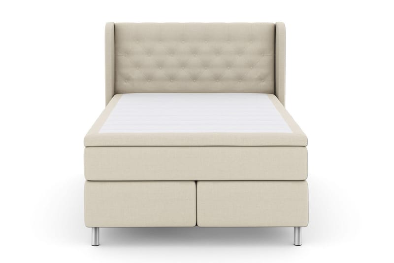 Select No 5 Komplett Sängpaket 140x200 Fast Watergel - Beige/Metall - Products - Möbler - Säng - Kontinentalsäng