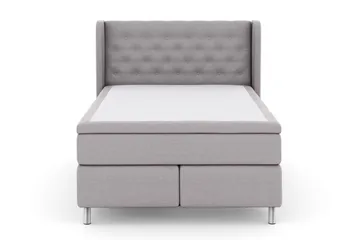 Select No 5 Komplett Sängpaket 140x200 Fast Watergel - Ljusgrå/Metall - Products - Möbler - Säng - Kontinentalsäng