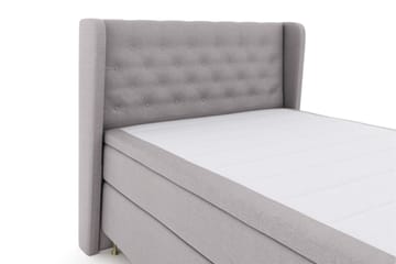 Select No 5 Komplett Sängpaket 140x200 Fast/Medium Latex - Ljusgrå/Guld - Products - Möbler - Säng - Kontinentalsäng