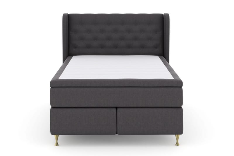 Select No 5 Komplett Sängpaket 140x200 Fast/Medium Watergel - Mörkgrå/Guld - Products - Möbler - Säng - Kontinentalsäng