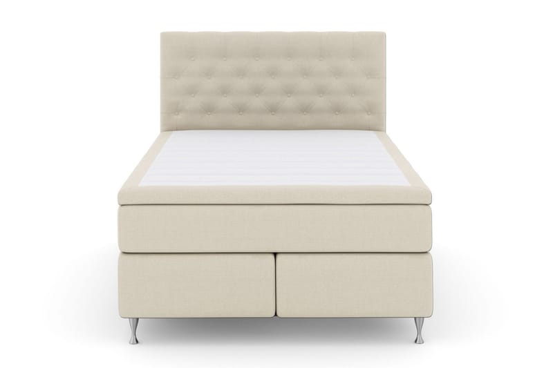 Select No 5 Komplett Sängpaket 140x200 Medium Latex - Beige/Silver - Products - Möbler - Säng - Kontinentalsäng