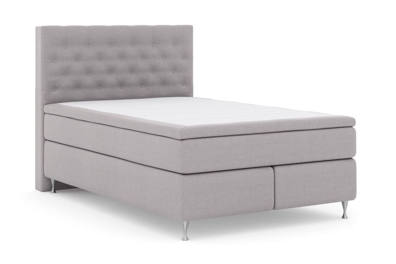Select No 5 Komplett Sängpaket 140x200 Medium Latex - Ljusgrå/Silver - Products - Möbler - Säng - Kontinentalsäng