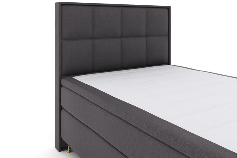 Select No 5 Komplett Sängpaket 140x200 Medium Watergel - Mörkgrå/Guld - Products - Möbler - Säng - Kontinentalsäng