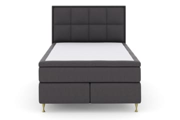 Select No 5 Komplett Sängpaket 140x200 Medium Watergel - Mörkgrå/Guld - Products - Möbler - Säng - Kontinentalsäng