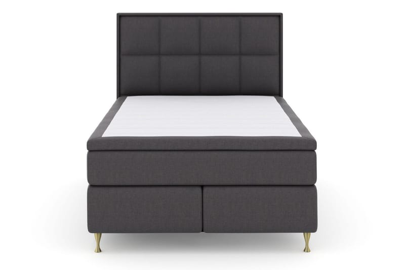 Select No 5 Komplett Sängpaket 140x200 Medium Watergel - Mörkgrå/Guld - Products - Möbler - Säng - Kontinentalsäng