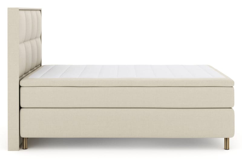 Select No 5 Komplett Sängpaket 160x200 Fast Watergel - Beige/Koppar - Products - Möbler - Säng - Kontinentalsäng