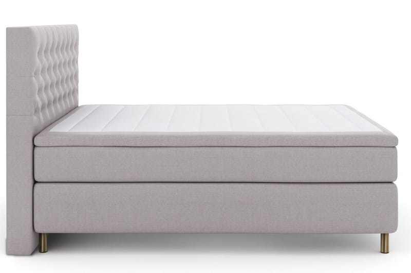 Select No 5 Komplett Sängpaket 160x200 Fast Watergel, Ljusgrå/Koppar