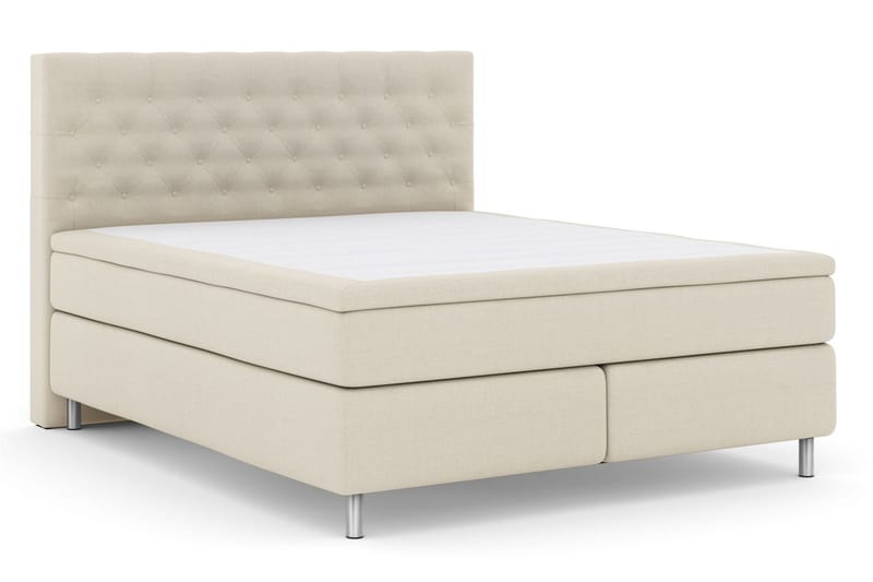 Select No 5 Komplett Sängpaket 180x200 Fast Watergel - Beige/Metall - Products - Möbler - Säng - Kontinentalsäng