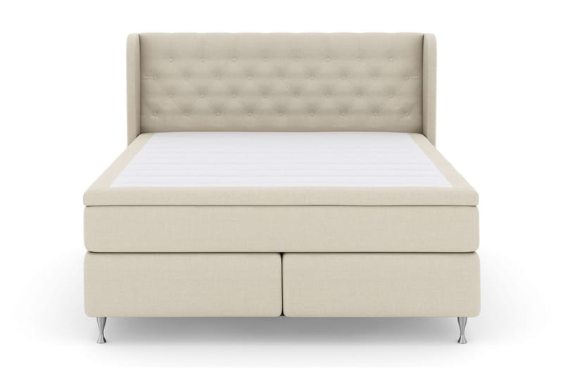 Select No 5 Komplett Sängpaket 180x200 Fast Watergel - Beige/Silver - Products - Möbler - Säng - Kontinentalsäng