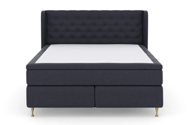 Select No 5 Komplett Sängpaket 210x210 Fast Latex, Blå/Guld