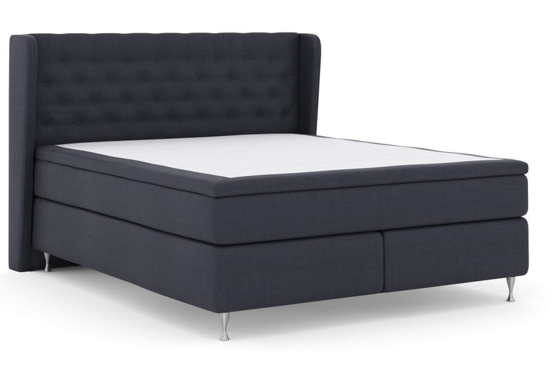Select No 5 Komplett Sängpaket 210x210 Fast Latex - Blå/Silver - Products - Möbler - Säng - Kontinentalsäng