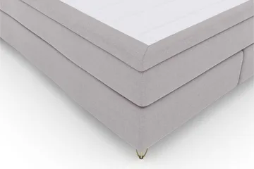 Select No 5 Komplett Sängpaket 210x210 Fast Latex - Ljusgrå/Metall V-form - Products - Möbler - Säng - Kontinentalsäng