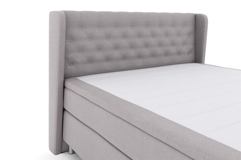 Select No 5 Komplett Sängpaket 210x210 Fast Latex - Ljusgrå/Metall - Products - Möbler - Säng - Kontinentalsäng