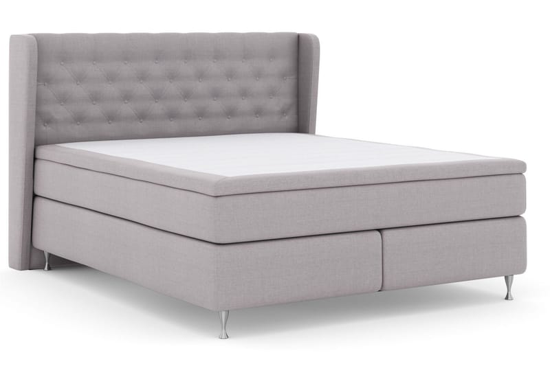 Select No 5 Komplett Sängpaket 210x210 Fast Latex - Ljusgrå/Silver - Products - Möbler - Säng - Kontinentalsäng