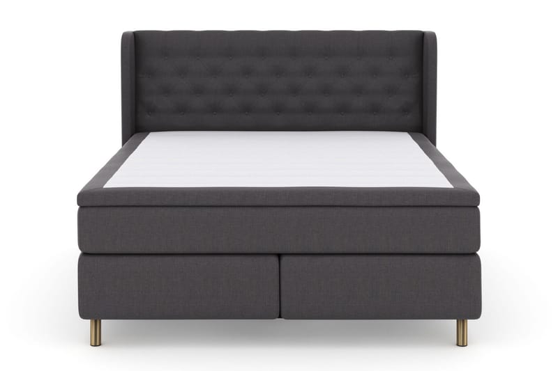 Select No 5 Komplett Sängpaket 210x210 Fast Latex, Mörkgrå/Koppar