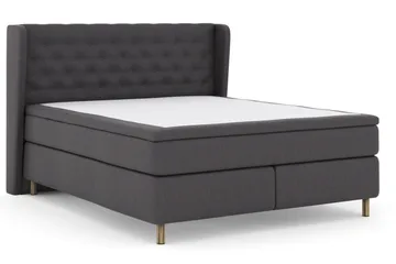 Select No 5 Komplett Sängpaket 210x210 Fast Latex - Mörkgrå/Koppar - Products - Möbler - Säng - Kontinentalsäng