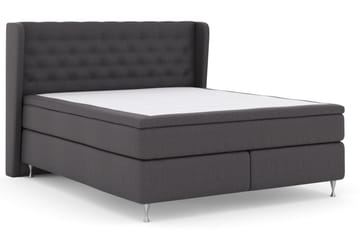 Select No 5 Komplett Sängpaket 210x210 Fast Latex - Mörkgrå/Silver - Products - Möbler - Säng - Kontinentalsäng
