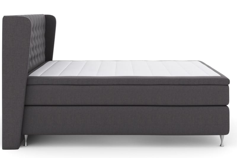 Select No 5 Komplett Sängpaket 210x210 Fast Latex - Mörkgrå/Silver - Products - Möbler - Säng - Kontinentalsäng
