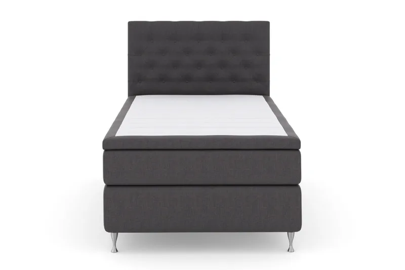 Select No 5 Kontinentalsäng 120x200 Fast Latex - Mörkgrå/Silver - Products - Möbler - Säng - Enkelsäng
