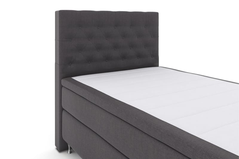 Select No 5 Kontinentalsäng 120x200 Fast Latex - Mörkgrå/Silver - Products - Möbler - Säng - Enkelsäng