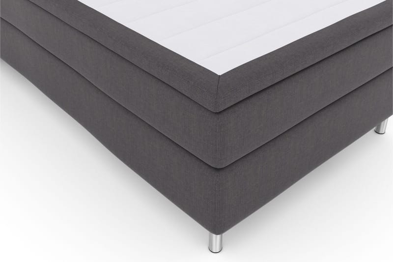 Select No 5 Kontinentalsäng 120x200 Medium Watergel - Mörkgrå/Metall - Products - Möbler - Säng - Enkelsäng