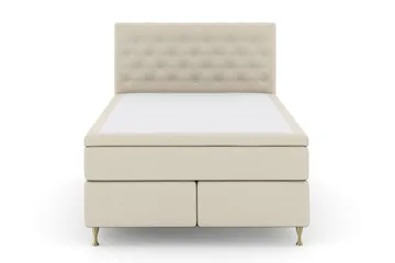 Select No 5 Kontinentalsäng 140x200 Fast Latex - Beige/Guld - Products - Möbler - Säng - Kontinentalsäng