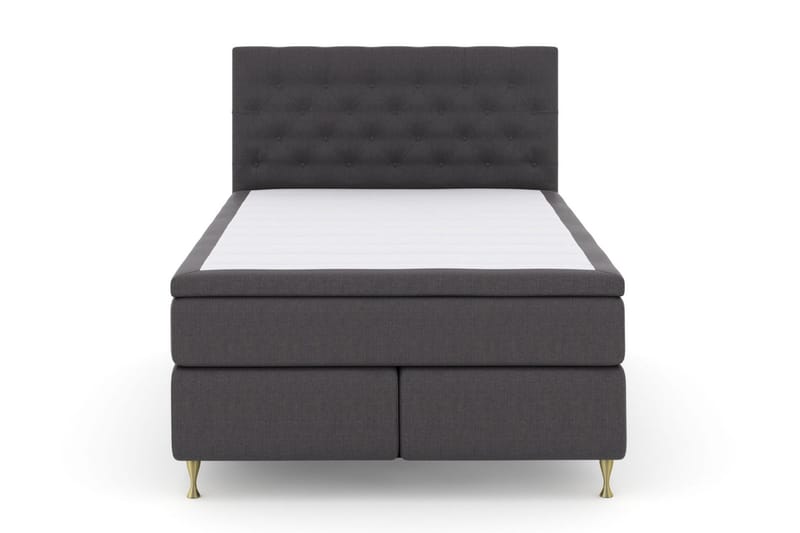 Select No 5 Kontinentalsäng 140x200 Fast Latex - Mörkgrå/Guld - Products - Möbler - Säng - Kontinentalsäng