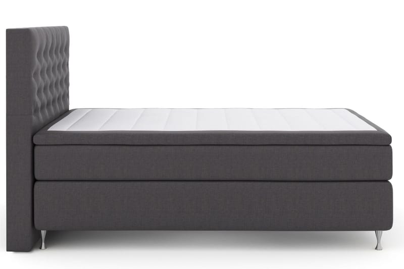 Select No 5 Kontinentalsäng 140x200 Fast Latex - Mörkgrå/Silver - Products - Möbler - Säng - Kontinentalsäng
