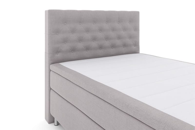 Select No 5 Kontinentalsäng 140x200 Fast Watergel - Ljusgrå/Metall - Products - Möbler - Säng - Kontinentalsäng