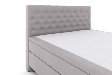 Select No 5 Kontinentalsäng 160x200 Fast/Medium Watergel - Ljusgrå/Guld - Products - Möbler - Säng - Kontinentalsäng