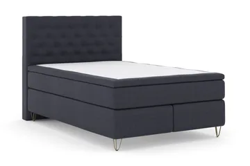 Select No 5 Kontinentalsäng 160x200 Medium Watergel - Blå/Metall V-Form - Products - Möbler - Säng - Kontinentalsäng