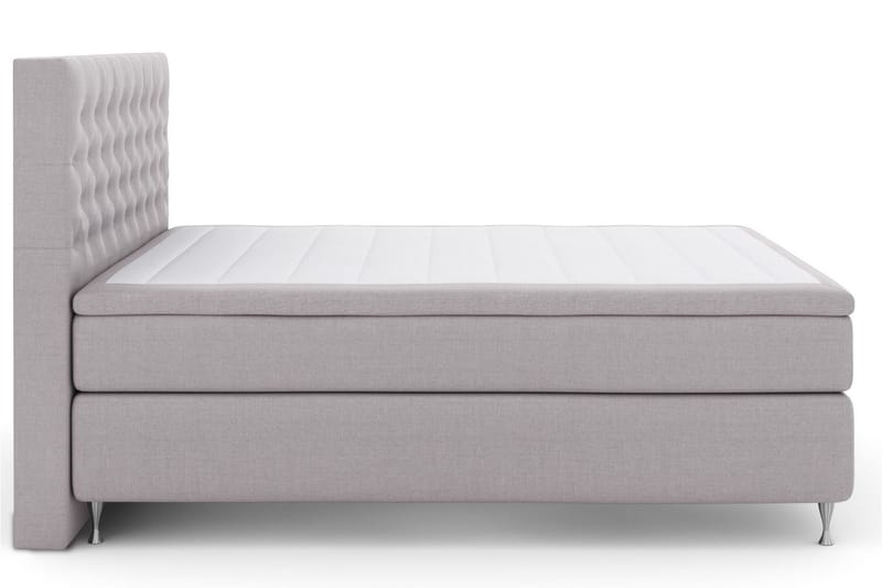 Select No 5 Kontinentalsäng 180x200 Fast Watergel - Ljusgrå/Silver - Products - Möbler - Säng - Kontinentalsäng