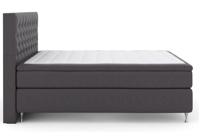 Select No 5 Kontinentalsäng 180x200 Fast Watergel - Mörkgrå/Silver - Products - Möbler - Säng - Kontinentalsäng