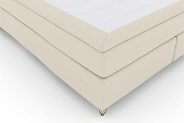 Select No 5 Kontinentalsäng 180x200 Fast/Medium Latex - Beige/Metall V-Form - Products - Möbler - Säng - Kontinentalsäng