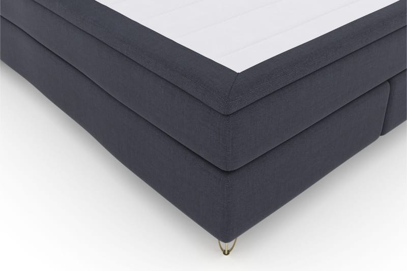 Select No 5 Kontinentalsäng 180x200 Fast/Medium Latex - Blå/Metall V-Form - Products - Möbler - Säng - Kontinentalsäng
