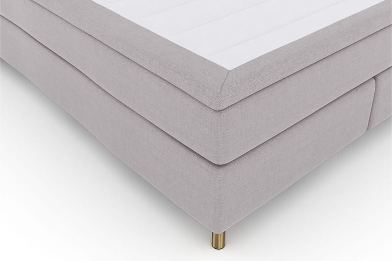 Select No 5 Kontinentalsäng 180x200 Fast/Medium Watergel - Ljusgrå/Koppar - Products - Möbler - Säng - Kontinentalsäng