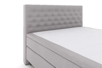 Select No 5 Kontinentalsäng 210x210 Fast/Medium Watergel - Ljusgrå/Metall V-Form - Products - Möbler - Säng - Kontinentalsäng